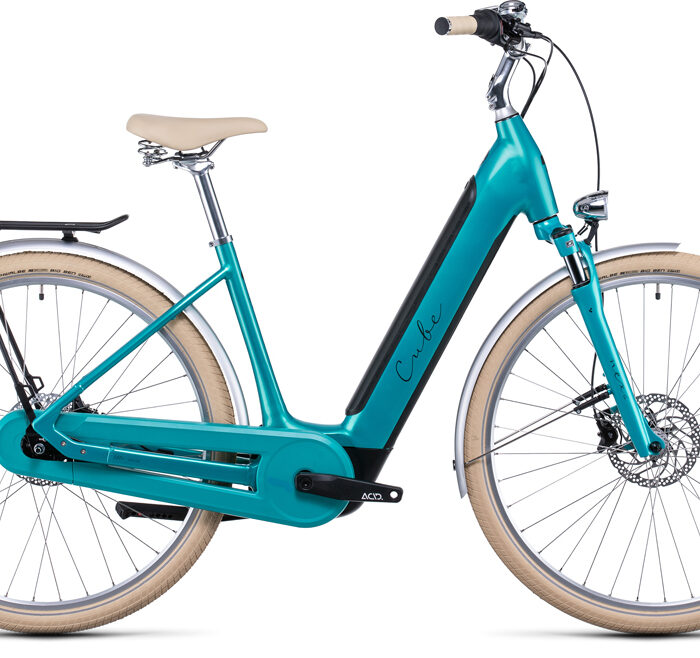Cube Ella Cruise Hybrid 500 Easy Entry aquamarine´n´black